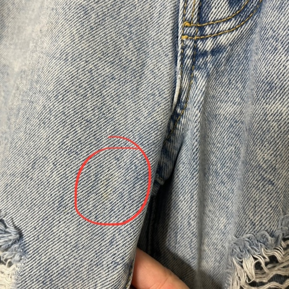 AO.LA by Alice and Olivia Jeans 25 Light Indigo Distressed Split‎ Hem Denim - Picture 14 of 14